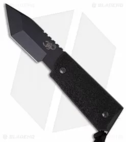 Scorpion Knives Tanto Tactical Fixed Blade Knife (3" Black Plain)