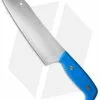 Svord Kiwi Santoku Chef Fixed Blade Knife Blue (7.25" Satin)