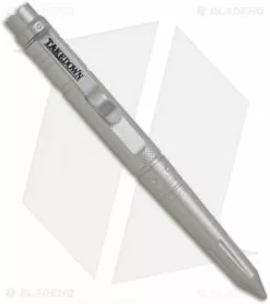 Takedown DLX Tactical Defense Pen W/ Crown & Glow Insert (Silver)