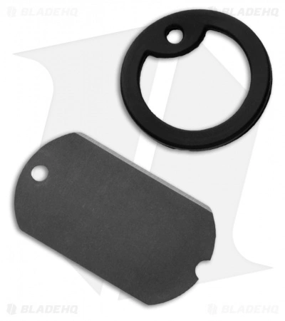 The Original Dog Tag Knife - Titanium (Black) 1 The Original Dog Tag Knife - Titanium (Black)