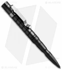 UZI Tactical Pen 9 W/ White LED Light (Black) TACPEN-9 -Outlet Kitchen Knives Store uzi led tactical pen black open cm