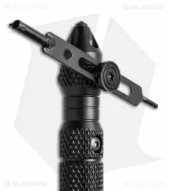 UZI Tactical Defender Pen 4 W/ Breaker Tip & Hand Cuff Key Clip (Black) TACPEN-4 -Outlet Kitchen Knives Store uzi tacpen4 bk key cm