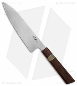 Xin Cutlery Octagonal 9" Chef's Knife Rosewood/Buffalo Horn Stonewash